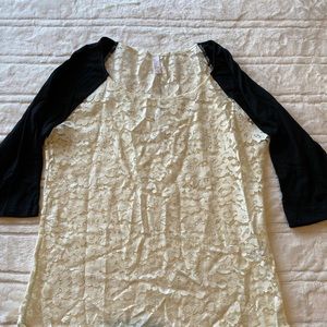 Zinke Megan Raglan Shirt lace Large